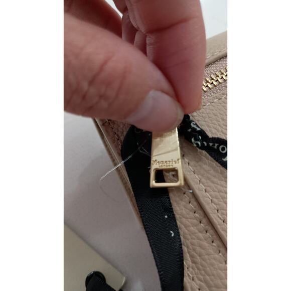 NWT Moncrief London Tillie luxury Italian leather wallet, Sesame. MSRP $360 - Picture 12 of 12